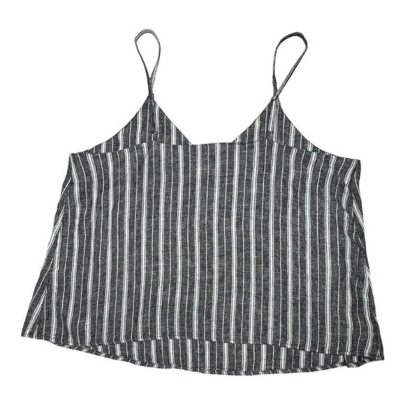 Abound Stripes Linen Blend Tank Top Size XXL - Picture 11 of 14